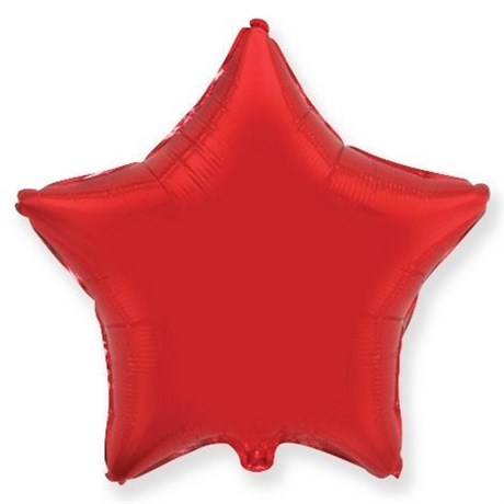 Фольгированный шар "Красная звезда" с гелием - фото 108841