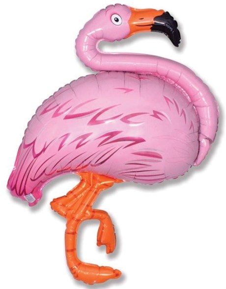 Фламинго, фольгированный шар с гелием 103 см - фото 120848
