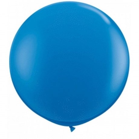 Большой синий шар, 80 см. с гелием - фото 148649