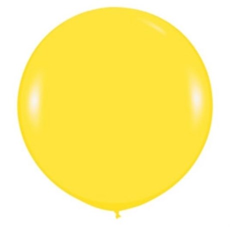 Большой желтый шар, 80 см. с гелием - фото 149501