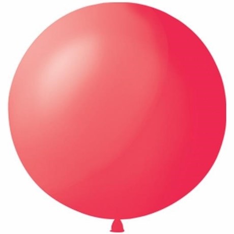 Большой красный шар, 80 см. с гелием - фото 149928