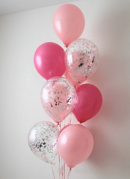 Композиция №78 из розовых шаров  - фото 42090