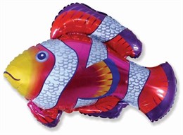 Рыбка Клоун, фольгированный шар 85 см с гелием