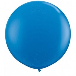 Большой синий шар, 80 см. с гелием