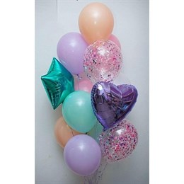 Композиция №155 со звездой и сердцем