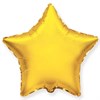Фольгированный шар "Золотая звезда" с гелием - фото 109773