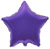 Фольгированный шар "Фиолетовая звезда" с гелием - фото 111145