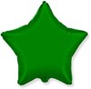 Фольгированный шар "Зеленая звезда" с гелием - фото 111604