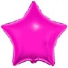 Фольгированный шар "Розовая звезда" с гелием - фото 112078