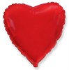 Фольгированный красный шар "Сердце" (45 см.) с гелием - фото 112526