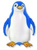 Пингвин, фольгированный шар с гелием 90см - фото 117430