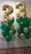Композиция №50 из зеленых и золотых шаров с цифрами - фото 33042