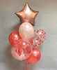 Композиция №74 из красных и розовых шаров  - фото 43430