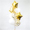 Композиция №120 со звездами и шарами с конфетти - фото 47016