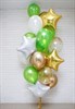 Композиция №132 со звездами и шарами с конфетти - фото 50837