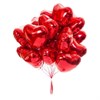 Облако из 15 Фольгированных шаров сердец с гелием - фото 87236